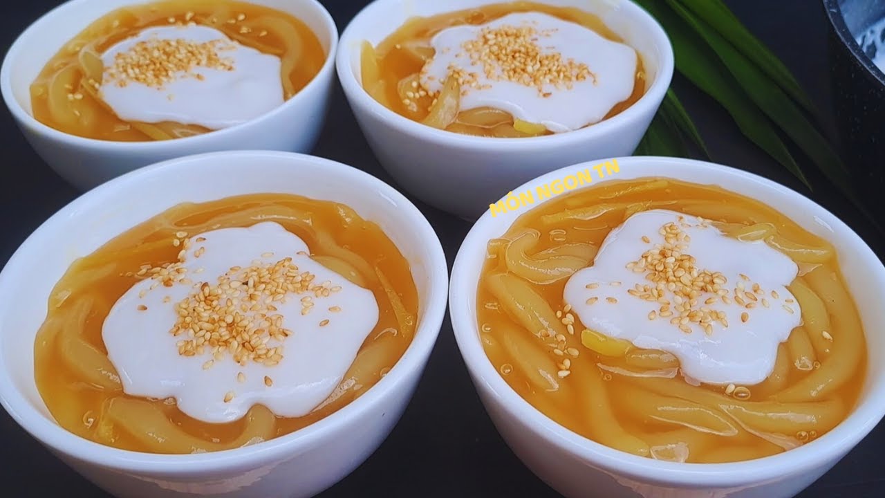 Chè Bánh Canh Ngọt nước cốt dừa ngon thơm đơn giản dễ làm