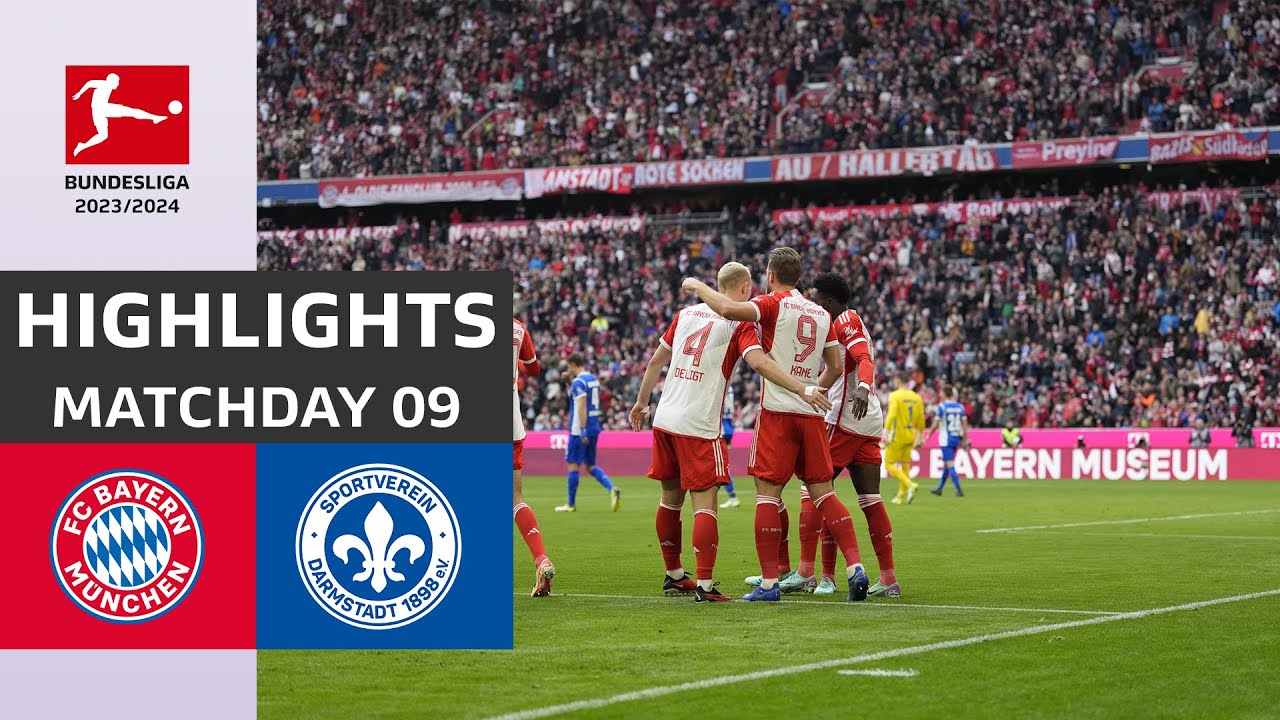 HIGHLIGHTS | Bayern Munich - Darmstadt | Matchday 09 Bundesliga 2023/2024