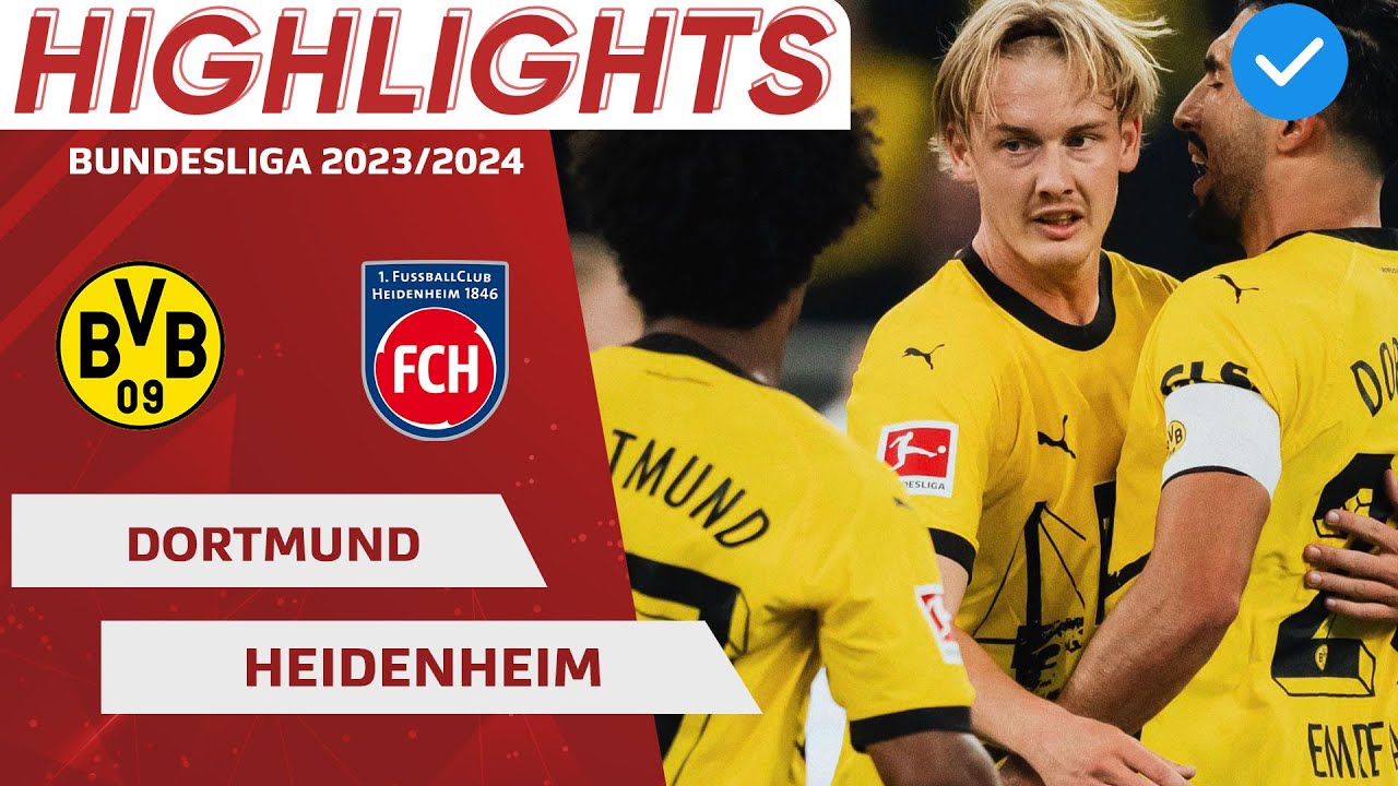 Highlights | Dortmund  - Heidenheim | Vòng 03 Bundesliga 2023/2024