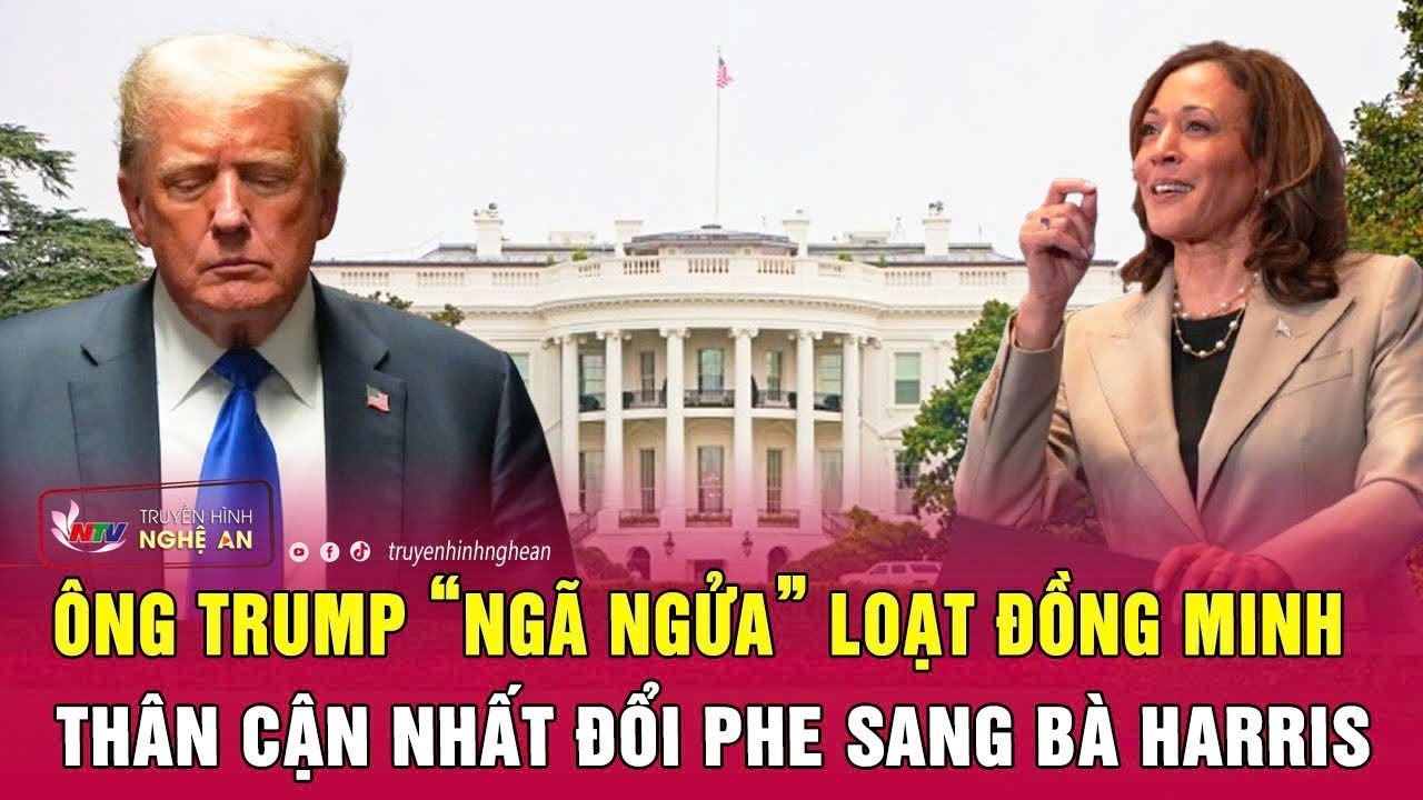 Ông Trump “ngã ngửa” loạt đồng minh thân cận nhất đổi phe sang bà Harris