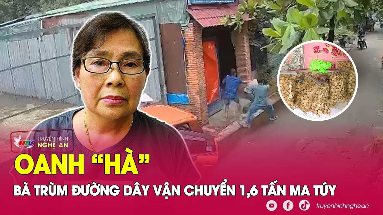 Giăng lưới bà trùm Oanh "Hà" cầm đầu đường dây 1,6 tấn ma tuý | Kể chuyện vụ án | Nghệ An TV