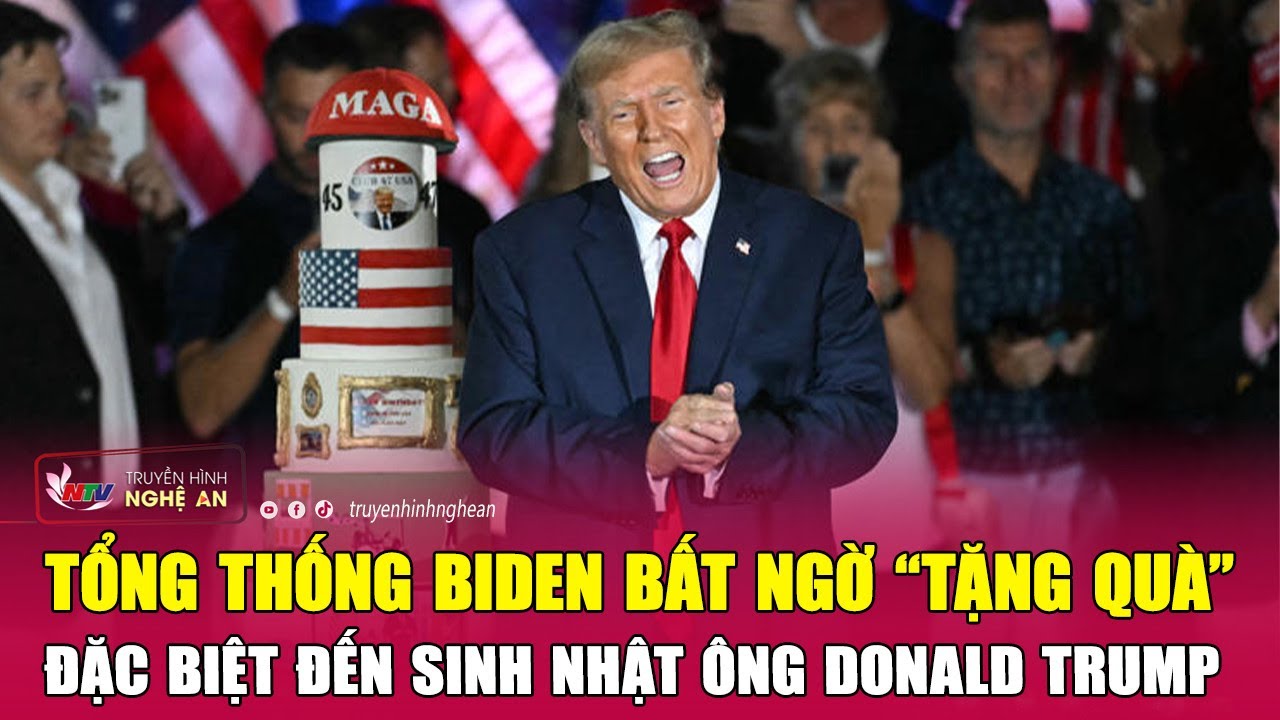 Tổng thống Biden bất ngờ “tặng quà” đặc biệt đến sinh nhật ông Donald Trump