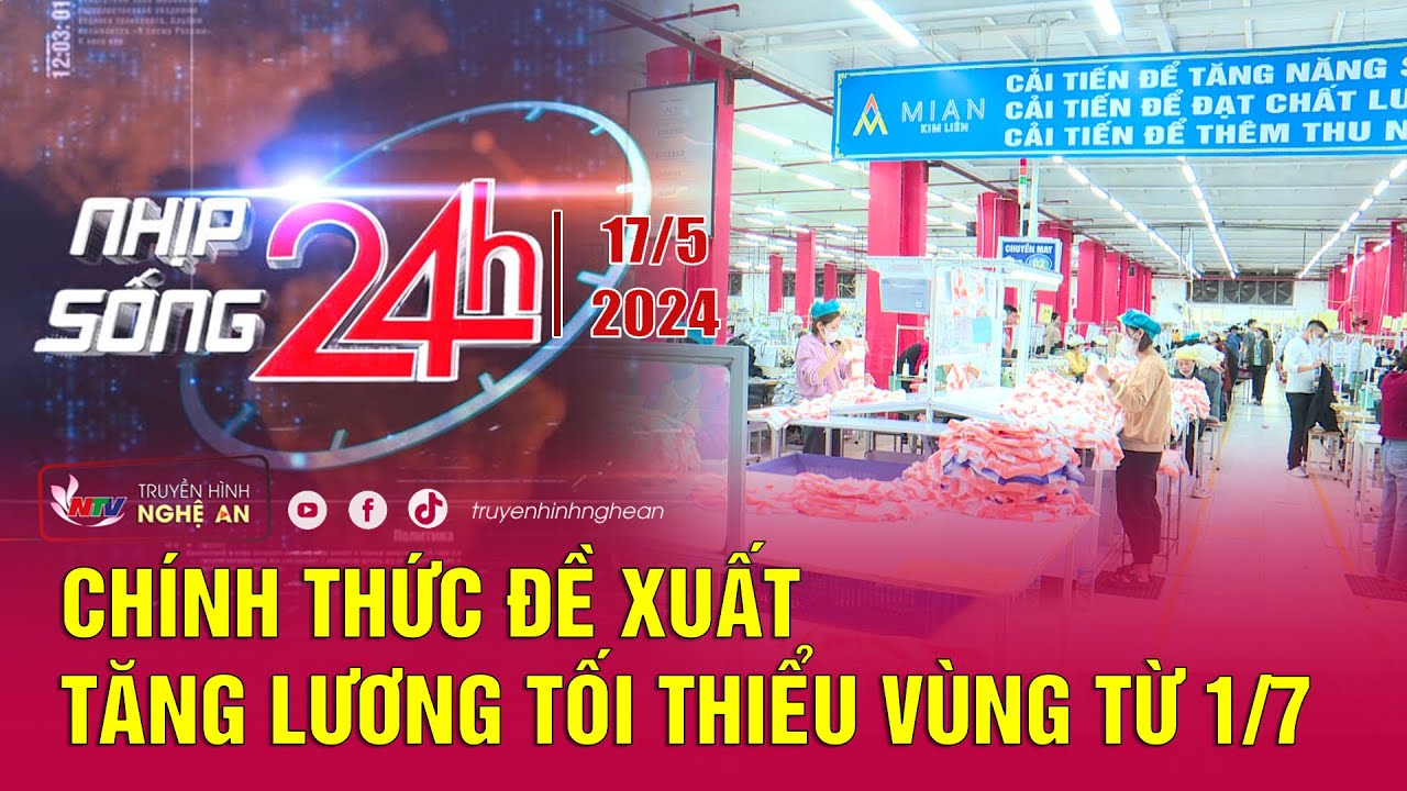 Bản tin Nhịp sống 24h - 17/05/2024