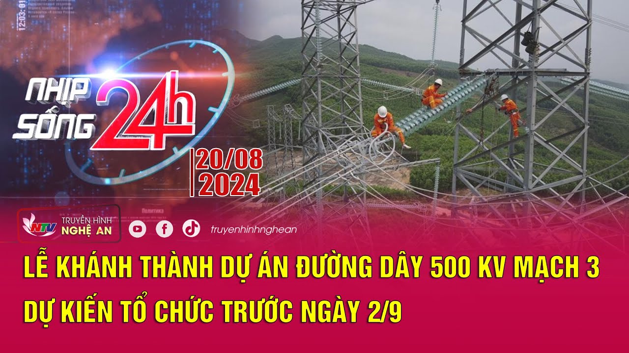 Bản tin Nhịp sống 24h - 20/08/2024