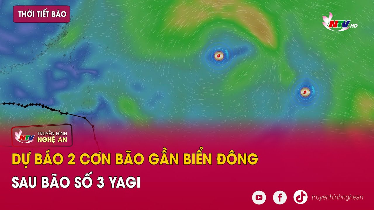 Dự báo 2 cơn bão gần Biển Đông sau bão số 3 Yagi