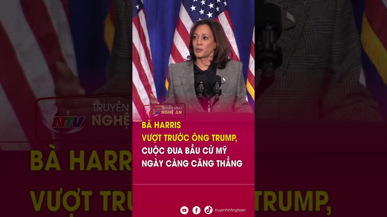 Bà Harris vượt trước ông Trump, cuộc đua bầu cử Mỹ ngày càng căng thẳng | Tin tức quốc tế