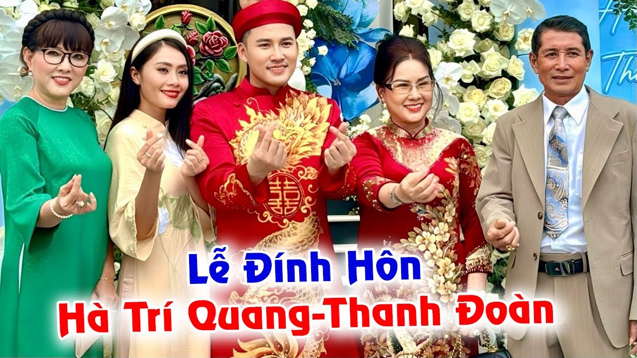 Lễ Đính Hôn Hà Trí Quang và Thanh Đoàn được dàn trai đẹp VBiZ bưng mâm quả