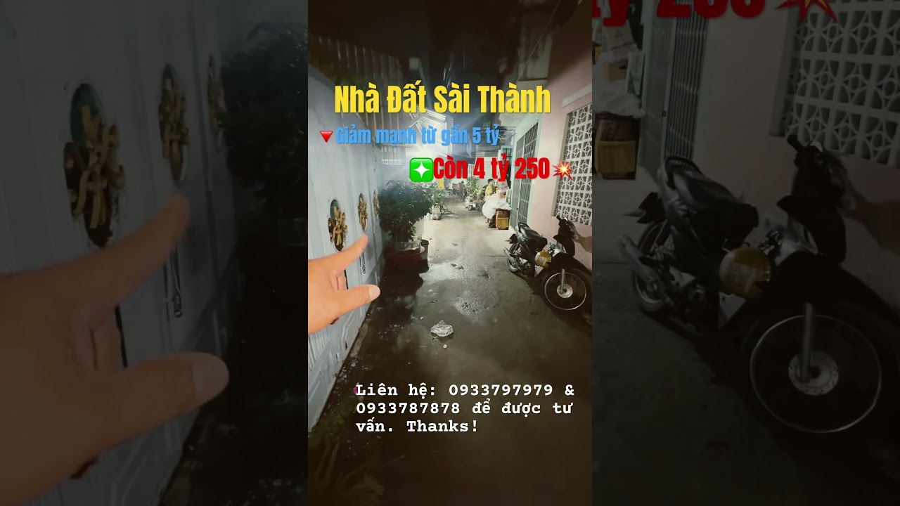 Giảm giá mạnh gần 5 tỷ còn 4🧄250 nhà 8,5m x 12,3m shr nhà đúc 3 tấm BTCT #0933787878