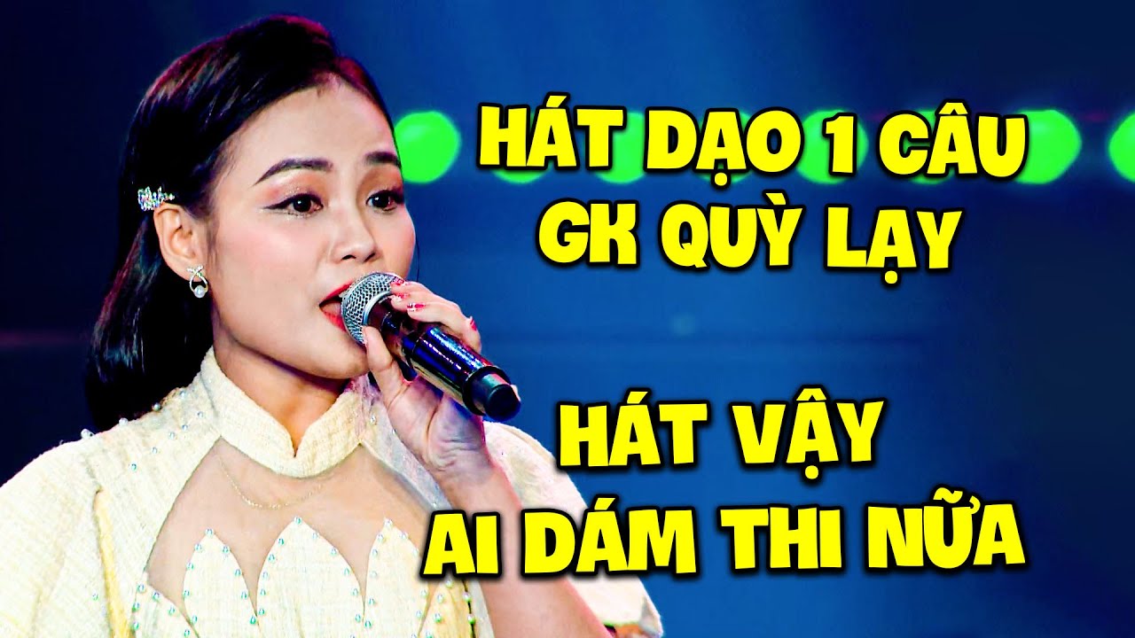 Cô gái HÁT DẠO MỘT CÂU GK QUỲ LẠY "HÁT VẬY AI DÁM THI NỮA" vì giọng ca QUÁ HIẾM | Song Ca Giấu Mặt