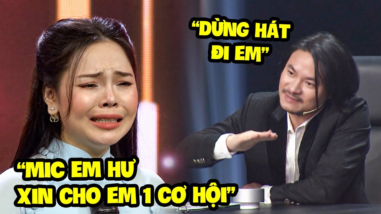 Cô Gái KHÓC MẾU MÁO Vì "MIC BỊ HƯ" Tưởng Rớt, Giám Khảo Yêu Cầu "DỪNG HÁT" Vì Muốn Cô Vào Vòng Trong