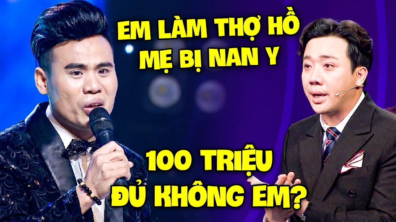 Trấn Thành CHUYỂN THẲNG 100 TRIỆU cho ANH THỢ HỒ MẸ BỆNH NAN Y khiến khán đài CẢM ĐỘNG BẬT KHÓC