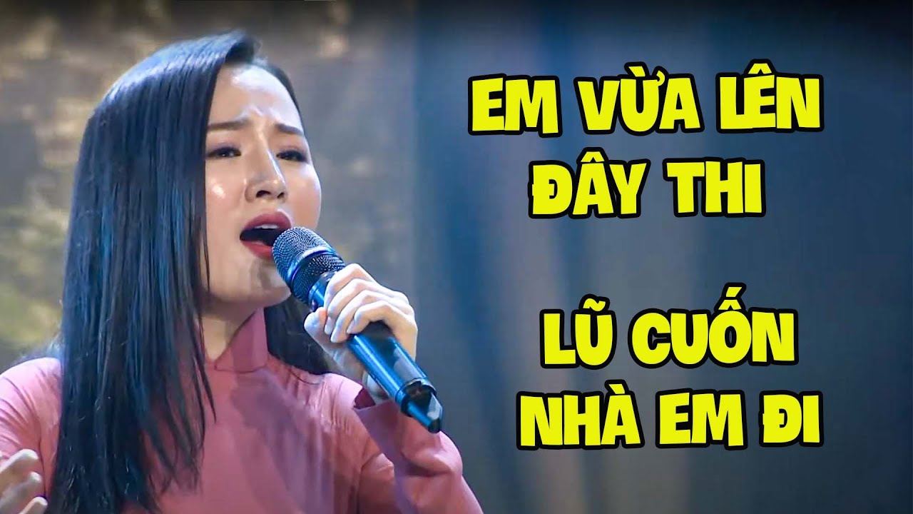 CÔ GÁI MIỀN TRUNG vừa hát vừa khóc "LŨ CUỐN NHÀ EM ĐI" khiến giám khảo có hành động CẢ KHÁN ĐÀI SỐC