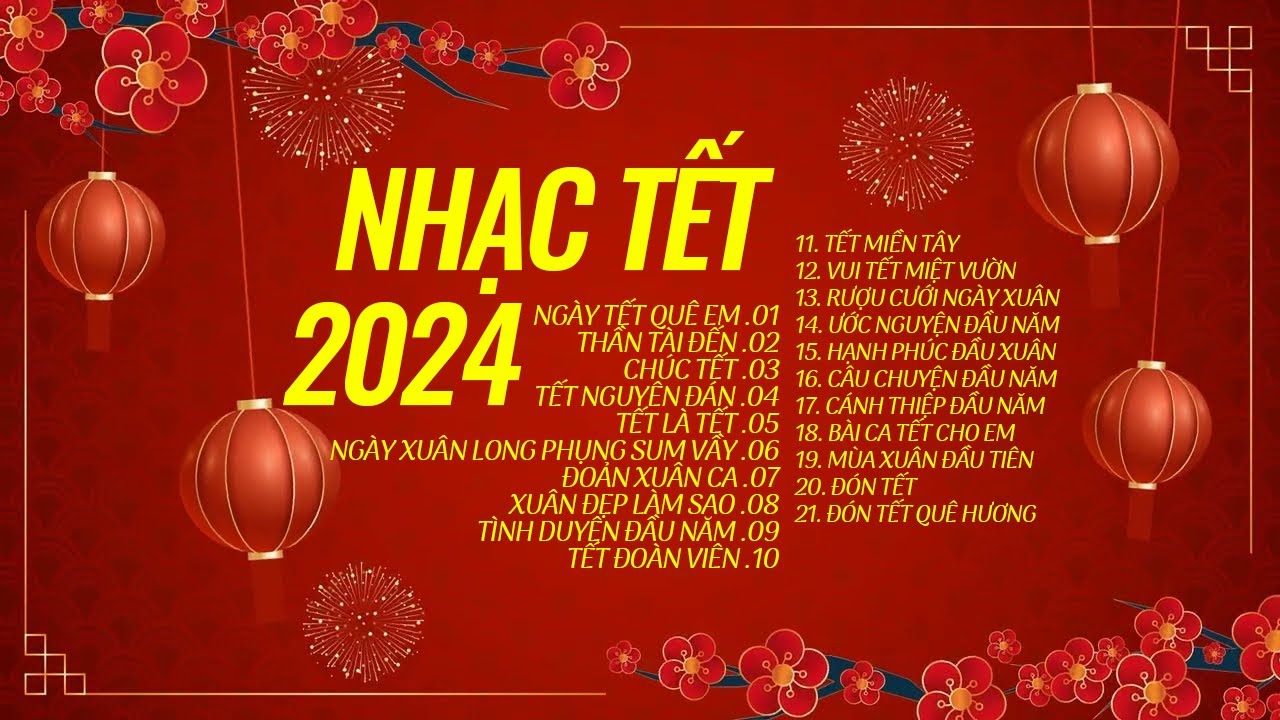 Nhạc Tết Giáp Thìn 2024 - Ngày Tết Quê Em - Lk Nhạc Xuân 2024 Hay Nhất Chúc Mừng Năm Mới