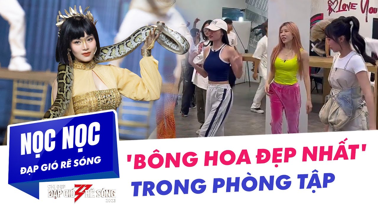 Thu Phương; Trang Pháp; Huyền Baby; Lan Ngọc; Diệu Nhi tại phòng tập “Bông hoa đẹp nhất”