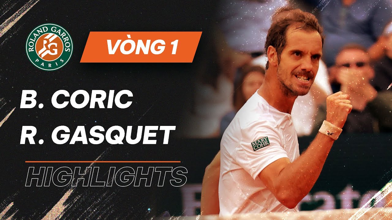 Highlights Borna Coric vs Richard Gasquet | Vòng 1 - Pháp mở rộng | Roland Garros 2024