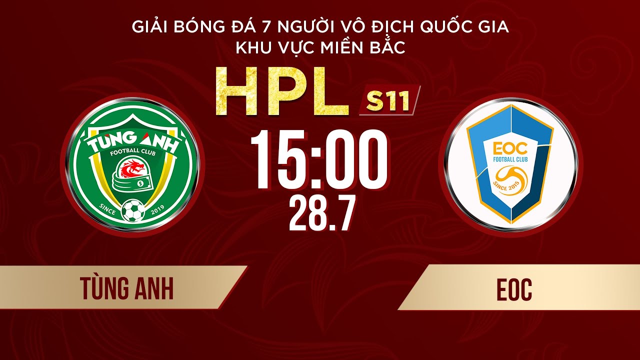 🔴Trực tiếp: TÙNG ANH - EOC | Giải bóng đá 7 người VĐQG Bia Saigon Cup 2024 #HPLS11