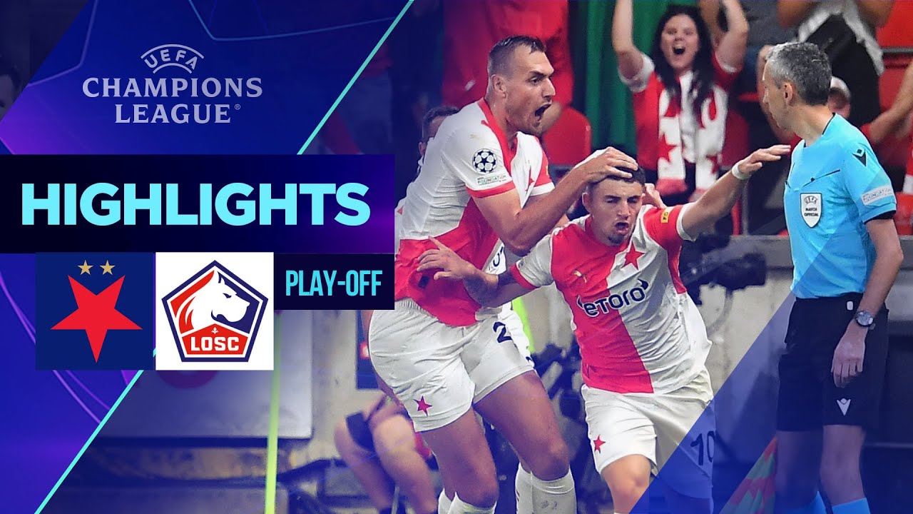 Highlights Slavia Praha vs Lille | Mãn nhãn đôi công - Siêu phẩm vô lê mở màn, nghẹt thở phút cuối