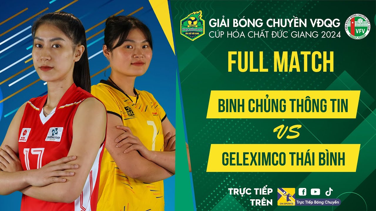 Full HD | BINH CHỦNG THÔNG TIN vs THÁI BÌNH | Bảng Nữ - Giải bóng chuyền VĐQG cúp HCĐG 2024