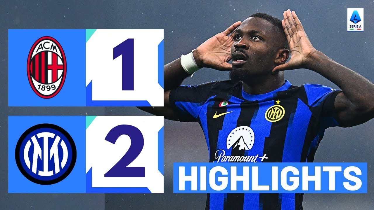 Highlights AC MILAN vs INTER MILAN | Cơ mưa thẻ đỏ derby lịch sử, tân vương chính thức lộ diện