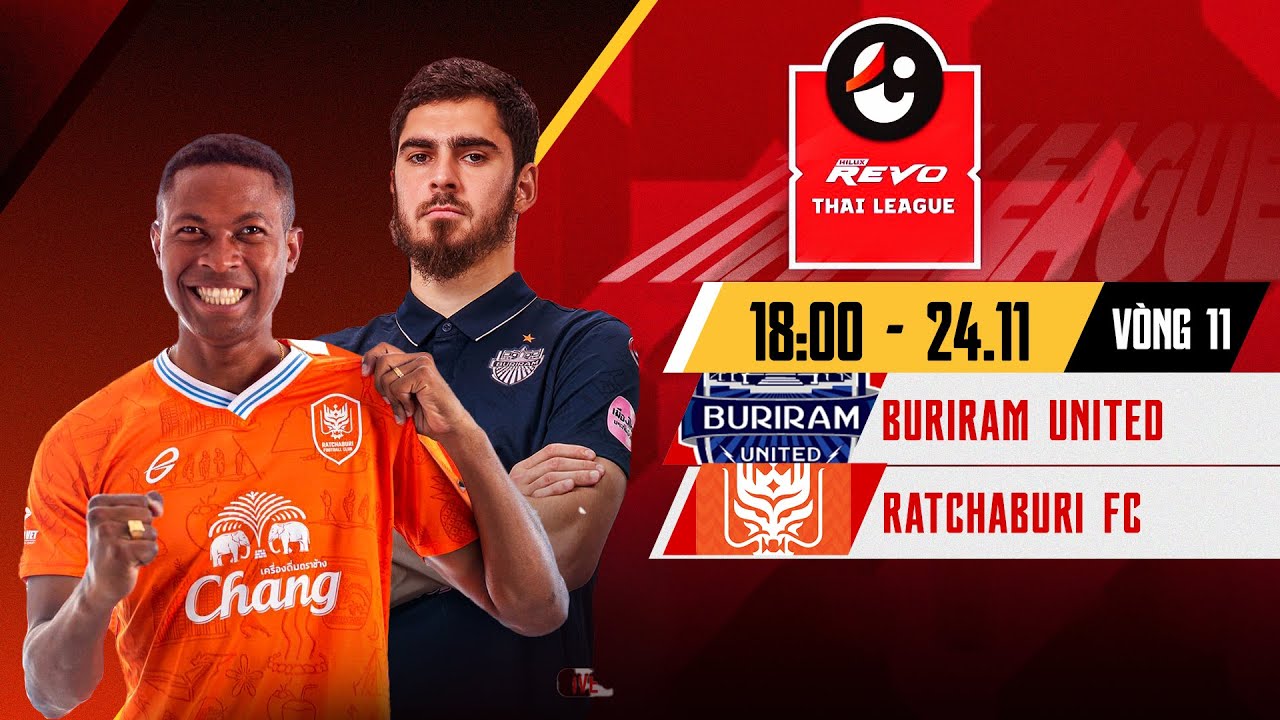 🔴Trực tiếp: Buriram United - Ratchaburi FC l Thai League 2023/24