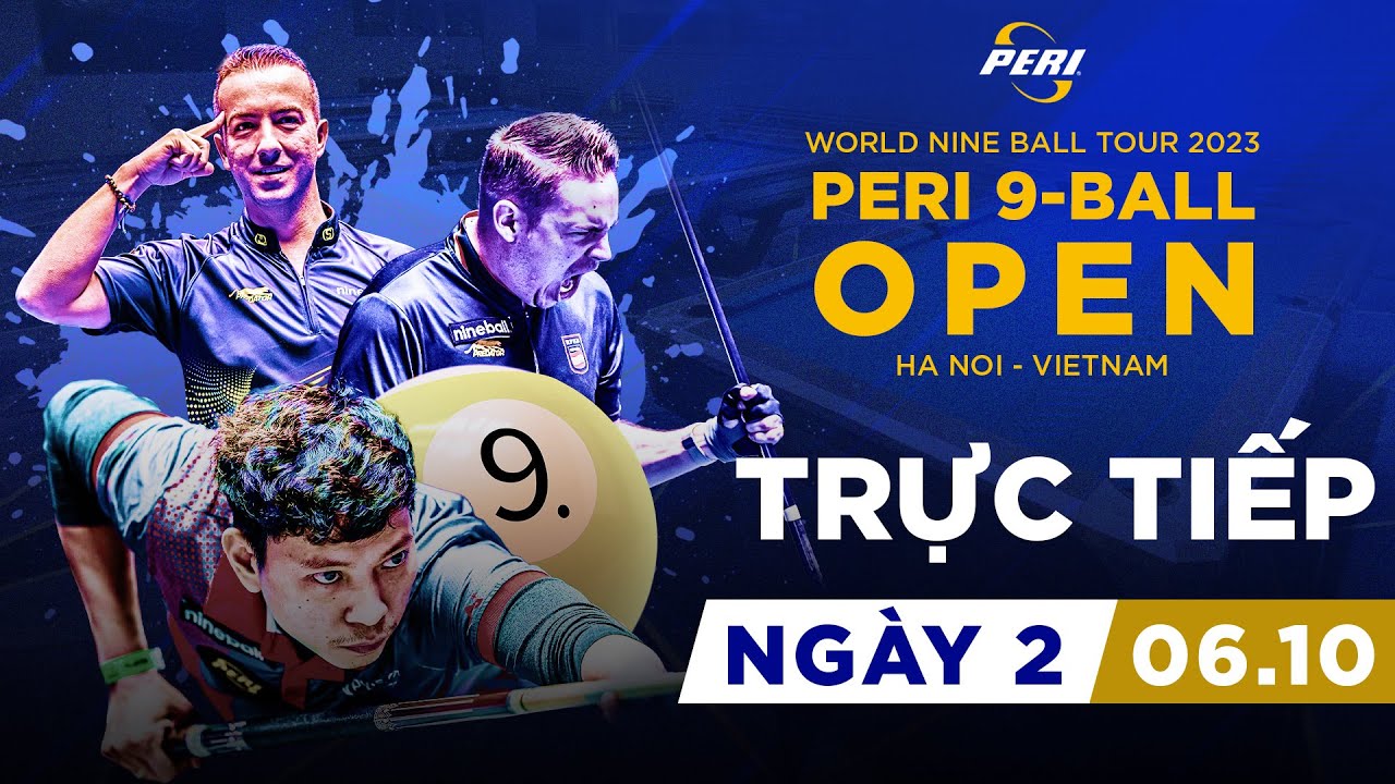 🔴Trực tiếp: OLIVER JAY VILLAFUERTE vs SHANE VAN BOENING | Billiards Peri 9-Ball Open 2023  | Day 2