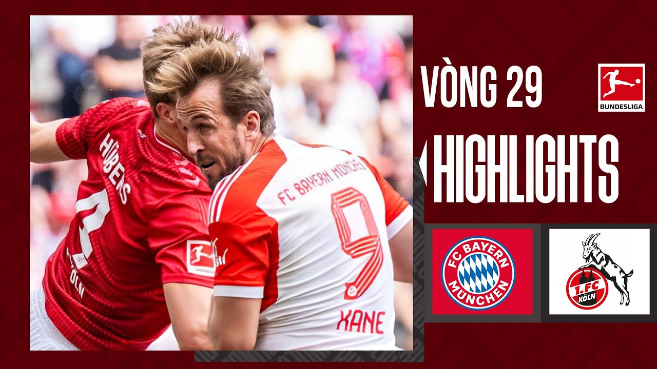 Highlights Bayern Munich vs Cologne | Mãn nhãn siêu phẩm mở màn, cột dọc liên tiếp từ chối bàn thắng