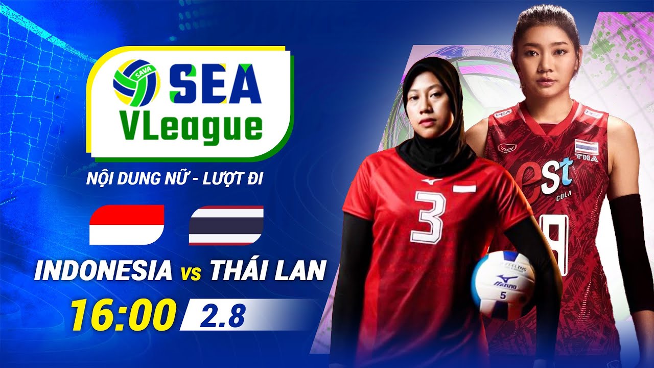 🔴Trực tiếp: Indonesia vs Thái Lan | Giải bóng chuyền Nữ SEA V.League 2024