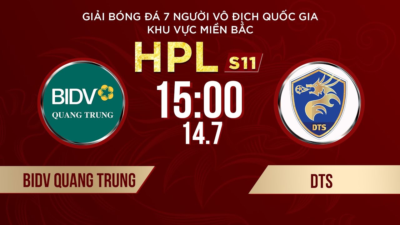 🔴Trực tiếp: BIDV Quang Trung vs DTS | Giải bóng đá 7 người VĐQG Bia Saigon Cup 2024