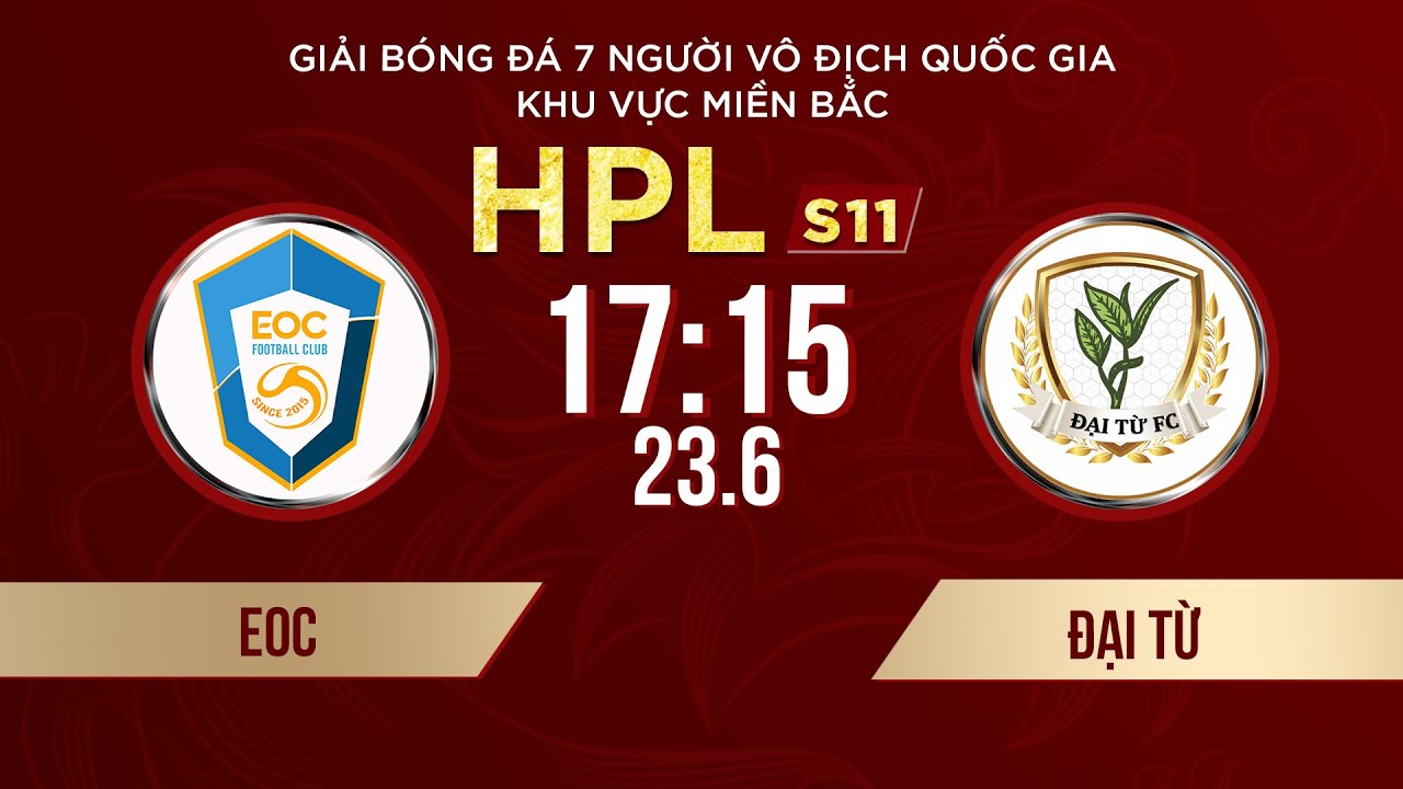 🔴Trực tiếp: EOC - Đại Từ | Giải bóng đá 7 người VĐQG Bia Saigon Cup 2024 #HPLS11