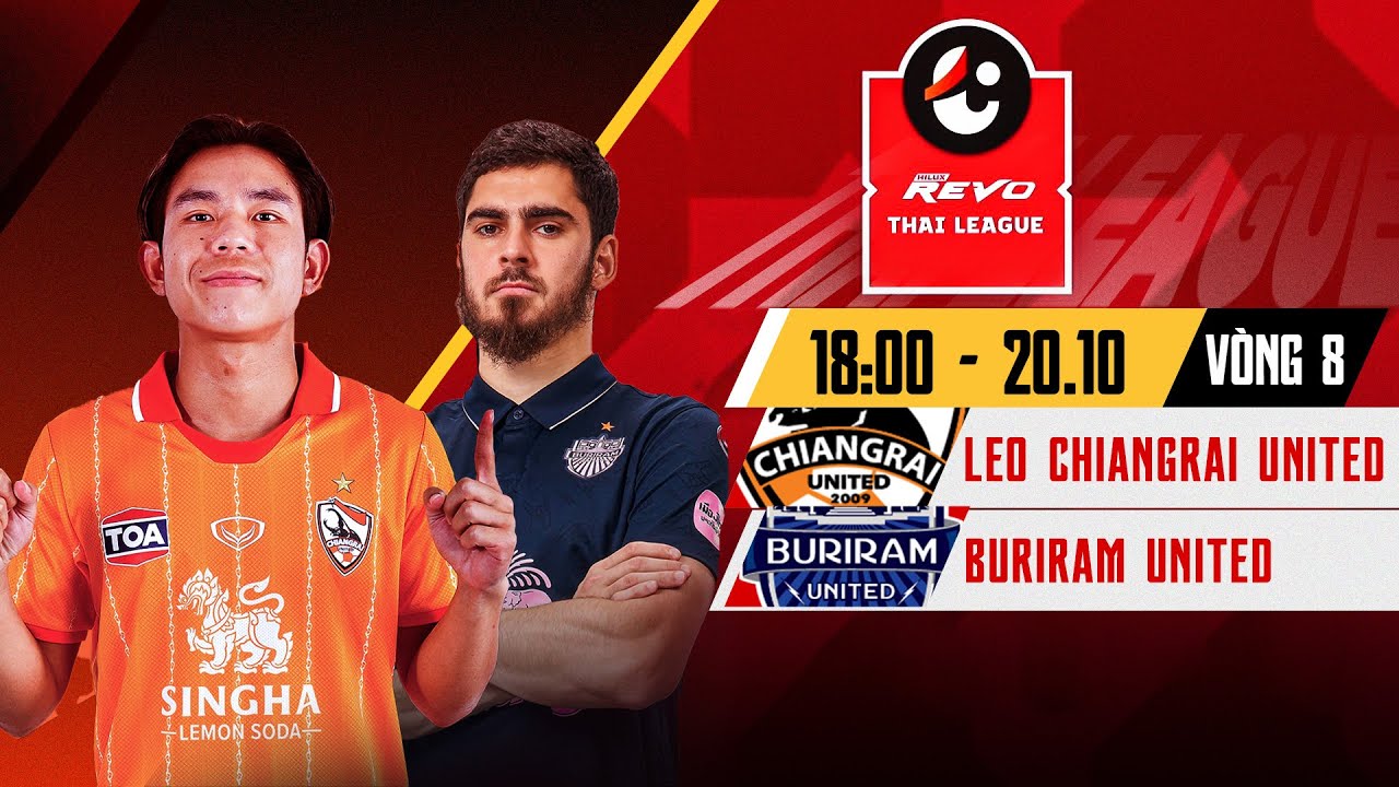 🔴Trực tiếp: Chiangrai United - Buriram United l Thai League 2023/24