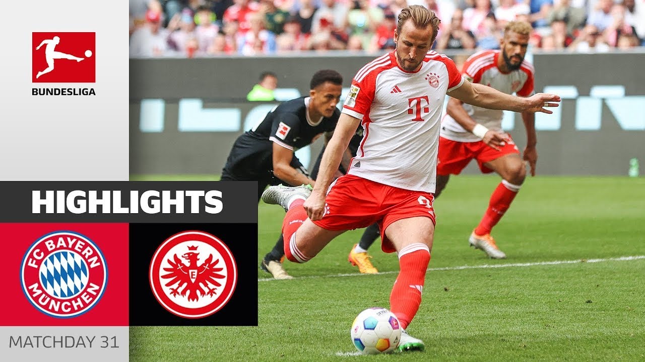 Highlights BAYERN MUNICH vs FRANKFURT |Liên tiếp bắn phá khung thành, Harry Kane ghi cú đúp thần sầu