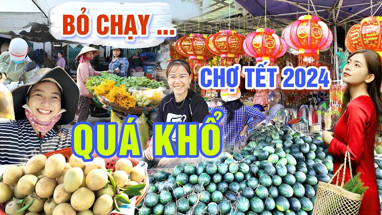 HẾT HỒN BỎ CHẠY TÁN LOẠN CHỢ TẾT HỒNG NGỰ 2024 - CUỘC MƯU SINH CHO NGÀY TẾT GIÁP THÌN | OKDD