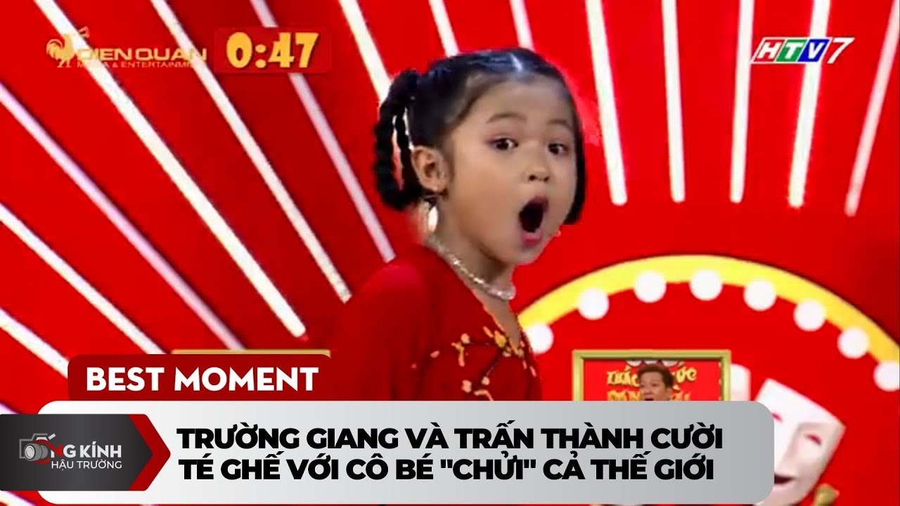 Trường Giang và Trấn Thành cười té ghế với cô bé "chửi" cả thế giới |BC