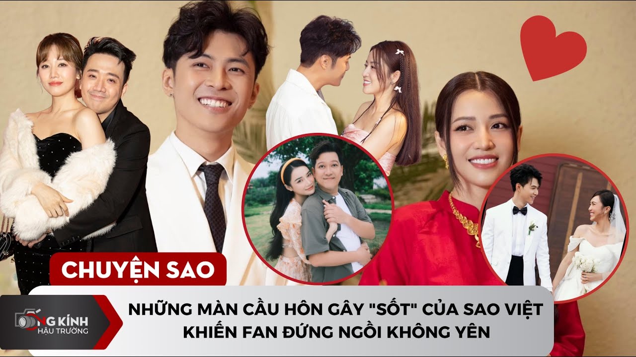 Những màn cầu hôn gây "sốt" của sao Việt khiến fan đứng ngồi không yên