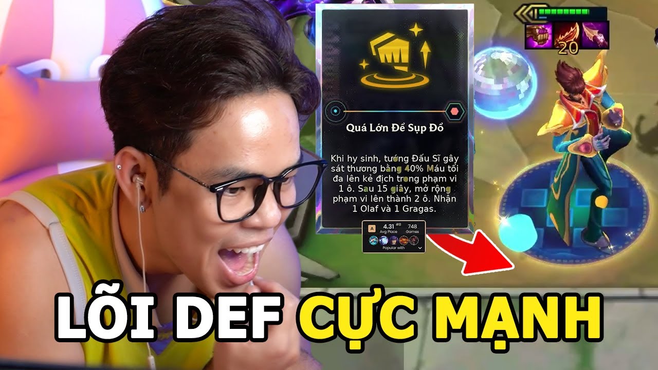 (Newbie TFT #26) Triệu hồi Twisted Fate 3 Sao khi dùng chiếc lõi def cực mạnh từ tộc Đấu Sĩ