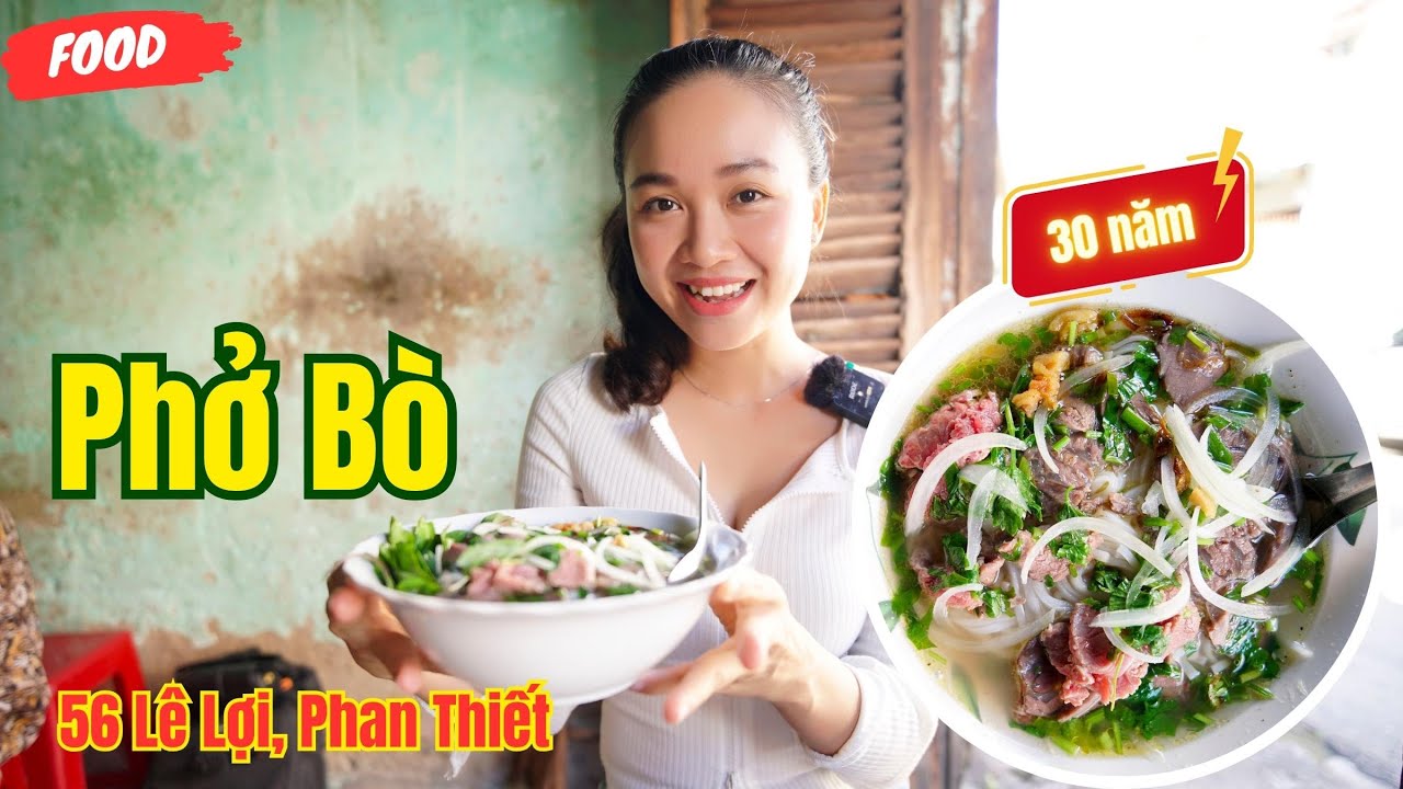 Quán Phở Bò đơn sơ ở  Phan Thiết  trên 30 năm mà ít ai biết đến  - pho street food  ❤️