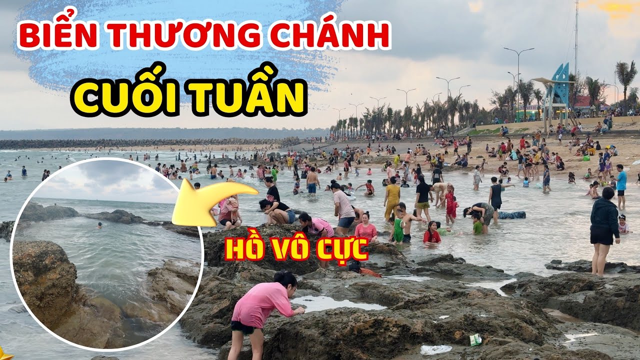 Phát hiện hồ vô cực tại Phan Thiết , Rất Đông Người dân ra Biển Thương Chánh tắm biển  cuối tuần   🏝