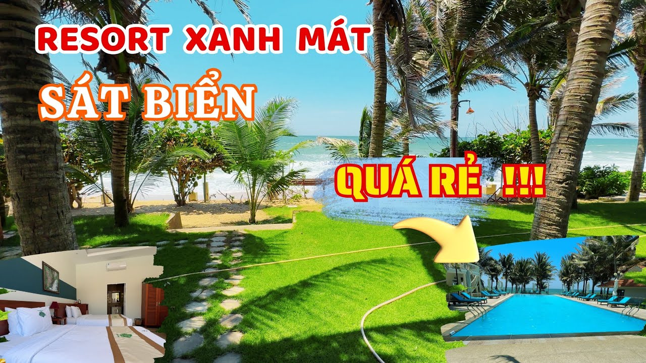 Quá Bất Ngờ !  Resort xanh mát sát biển với giá siêu rẻ tại Mũi né Phan Thiết  ❤️  🏝