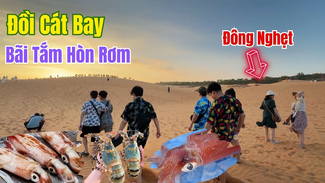 Đồi Cát Bay mũi né , Bãi tắm Hòn Rơm có gì hot mà đông nghẹt  du khách  ?   ❤️  Phan Thiết Phố  🏝