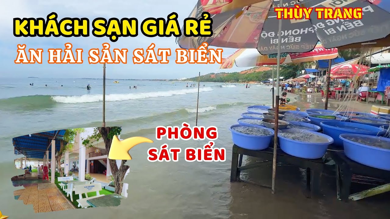 BÃI TẮM HÒN RƠM MŨI NÉ, mở cửa phòng là được  tắm biển ăn hải sản tươi ngon ❤️  🏝