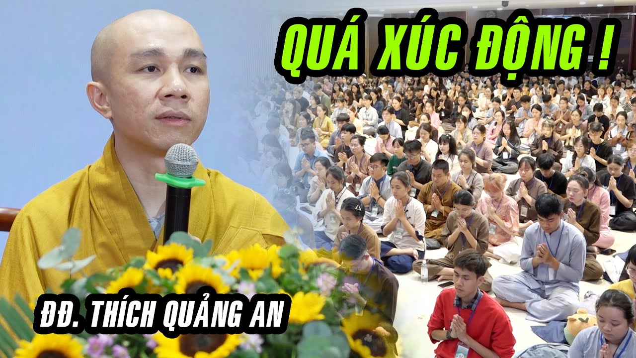 QUÁ XÚC ĐỘNG với pháp thoại KHUNG TRỜI NÀO CHẲNG CÓ BÃO GIÔNG của Thầy Quảng An tại Chùa Hoằng Pháp.