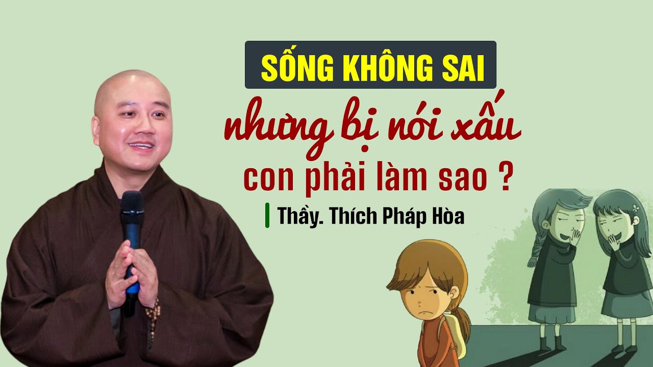 Không sống sai nhưng bị nghĩ xấu thì phải làm sao ? Thầy Thích Pháp Hòa