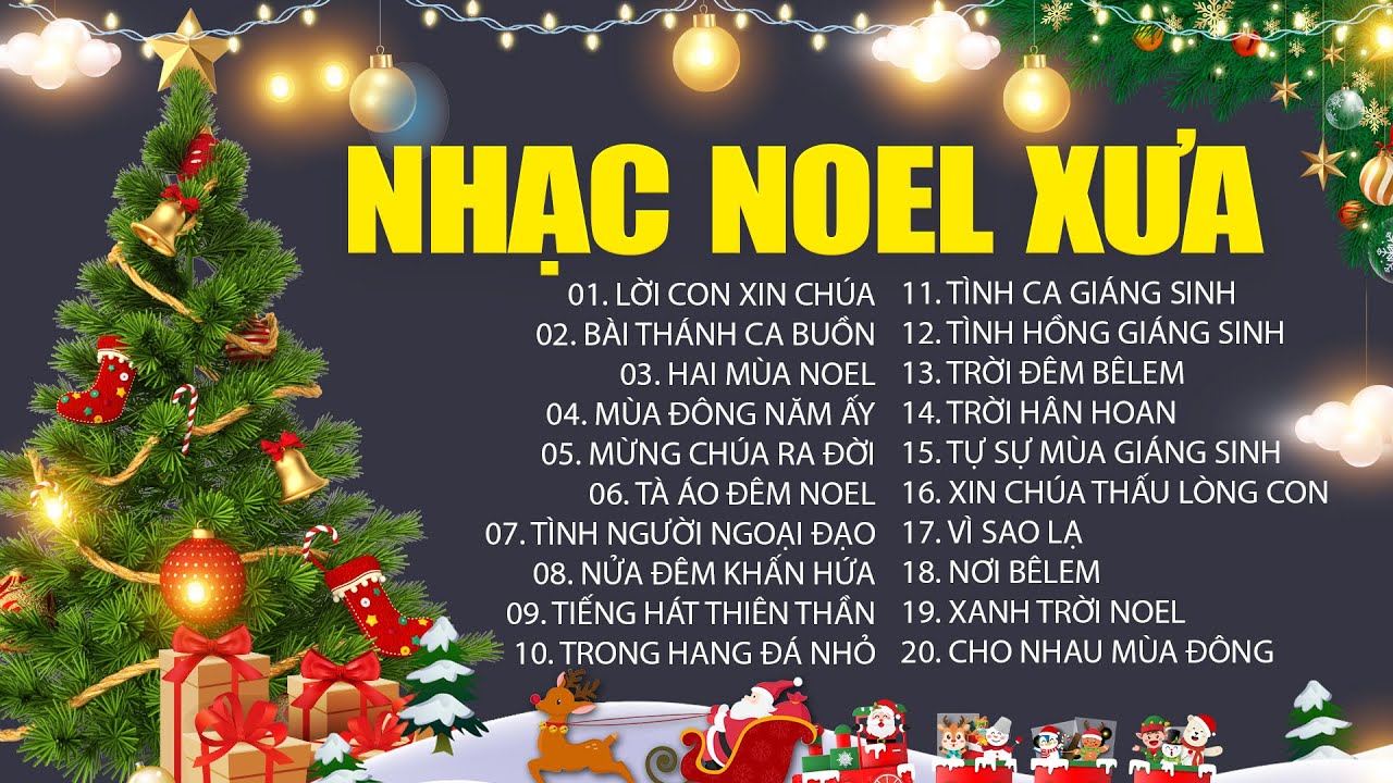 Nhạc Giáng Sinh Xưa Bất Hủ | Lời Con Xin Chúa, Bài Thánh Ca Buồn | LK Nhạc Noel XƯA Hay Nhất 2024