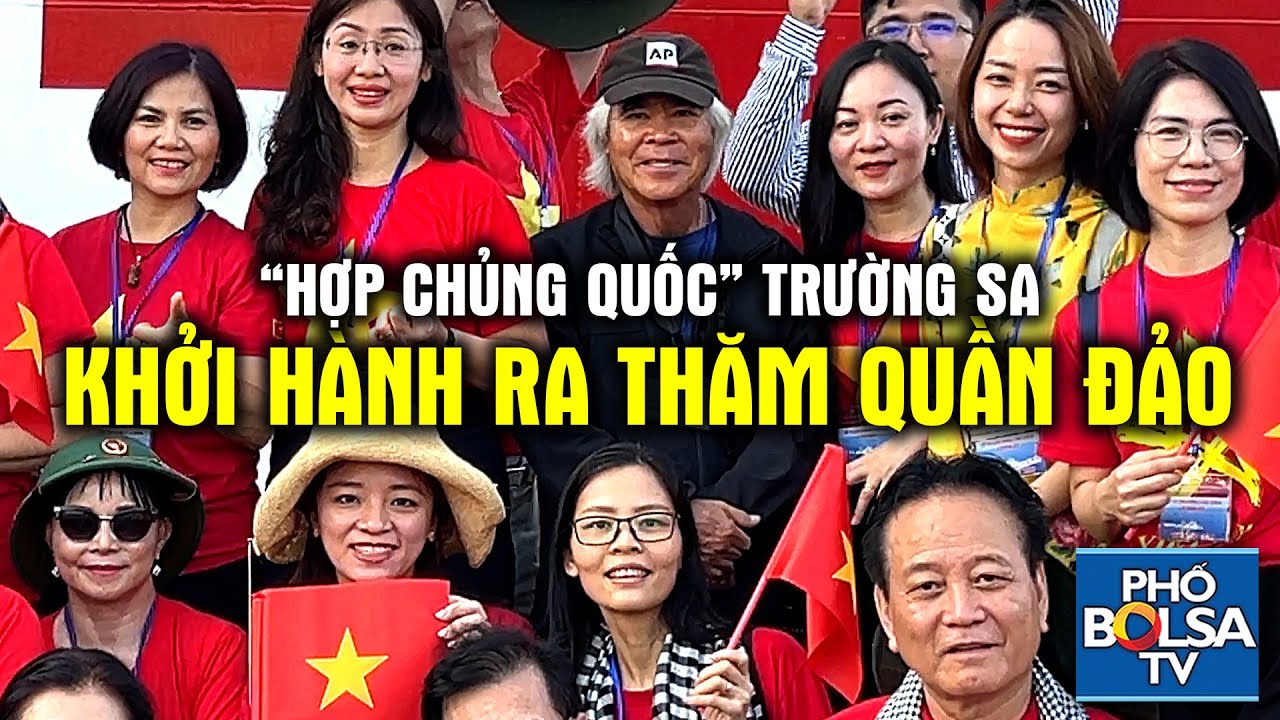 Đoàn kiều bào "Hợp Chủng Quốc" Trường Sa khởi hành chuyến hải trình  thăm quần đảo Trường Sa