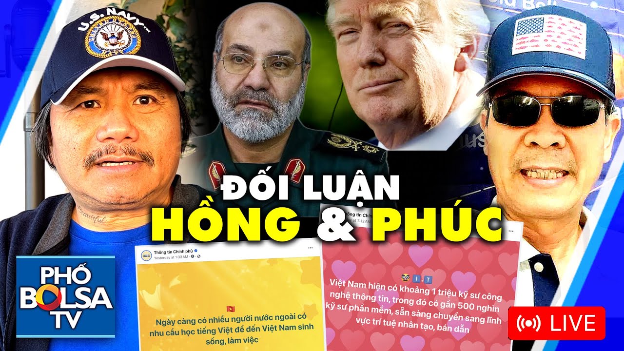 ĐỐI LUẬN HỒNG & PHÚC: Dõi tin trang FB Thông Tin CP; Israel tập kích LSQ Iran, Trung Đông tăng nhiệt