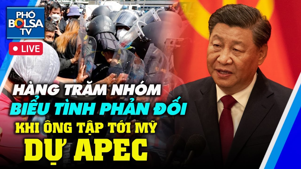 Ông Tập đến Mỹ, hàng trăm nhóm lên kế hoạch biểu tình / TT Biden sẽ thúc đẩy TQ nối lại q/hệ quân sự