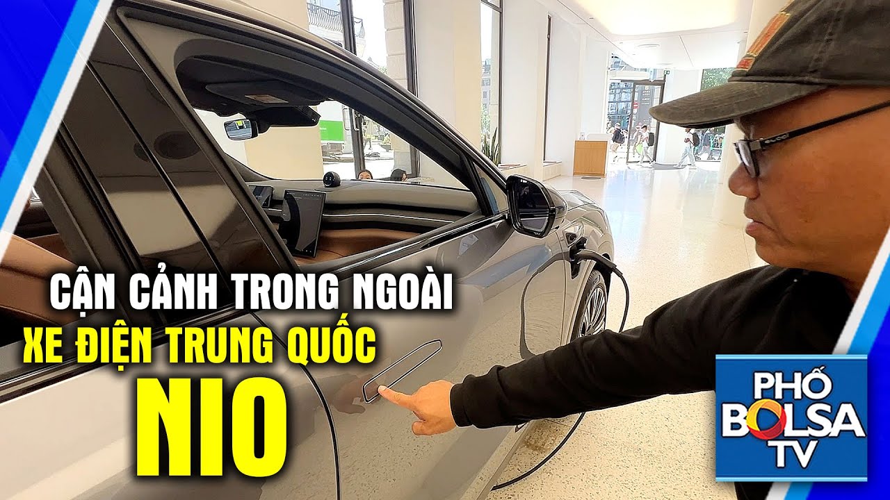 Bắt gặp trên phố Oslo, xem cận cảnh trong ngoài xe điện NIO Trung Quốc: So với xe VinFast thì sao?