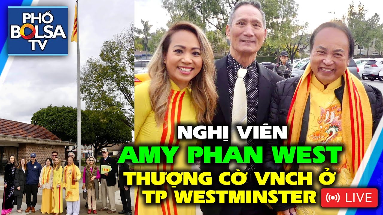 Nghị viên Amy West thượng cờ vàng VNCH tại toà thị chính Westminster, vắng mặt toàn bộ Hội đồng TP