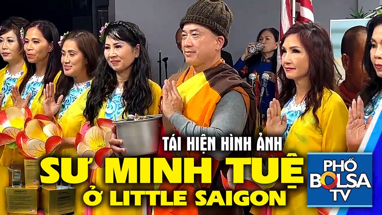 Tái hiện hình ảnh sư Thích Minh Tuệ ở Little Saigon, quận Cam