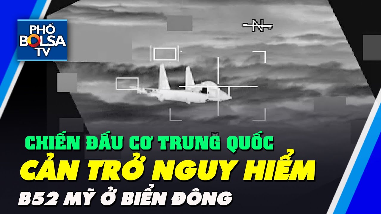 Chiến đấu cơ Trung Quốc cản trở nguy hiểm B-52 Mỹ ở Biển Đông